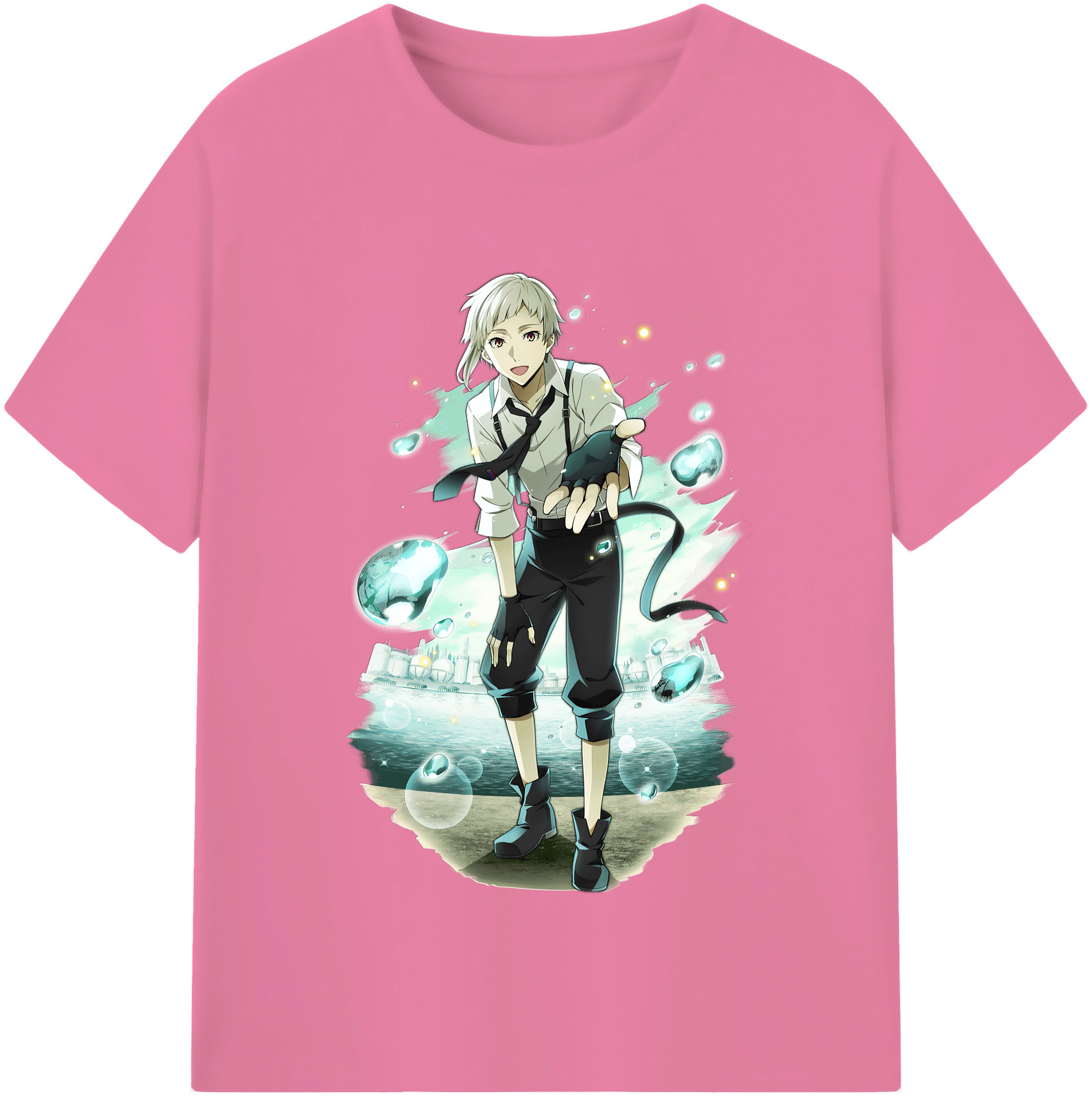 （画像用） 文豪ストレイドッグス Bungo Stray Dogs 綿100％半袖Tシャツ（フロントプリント）